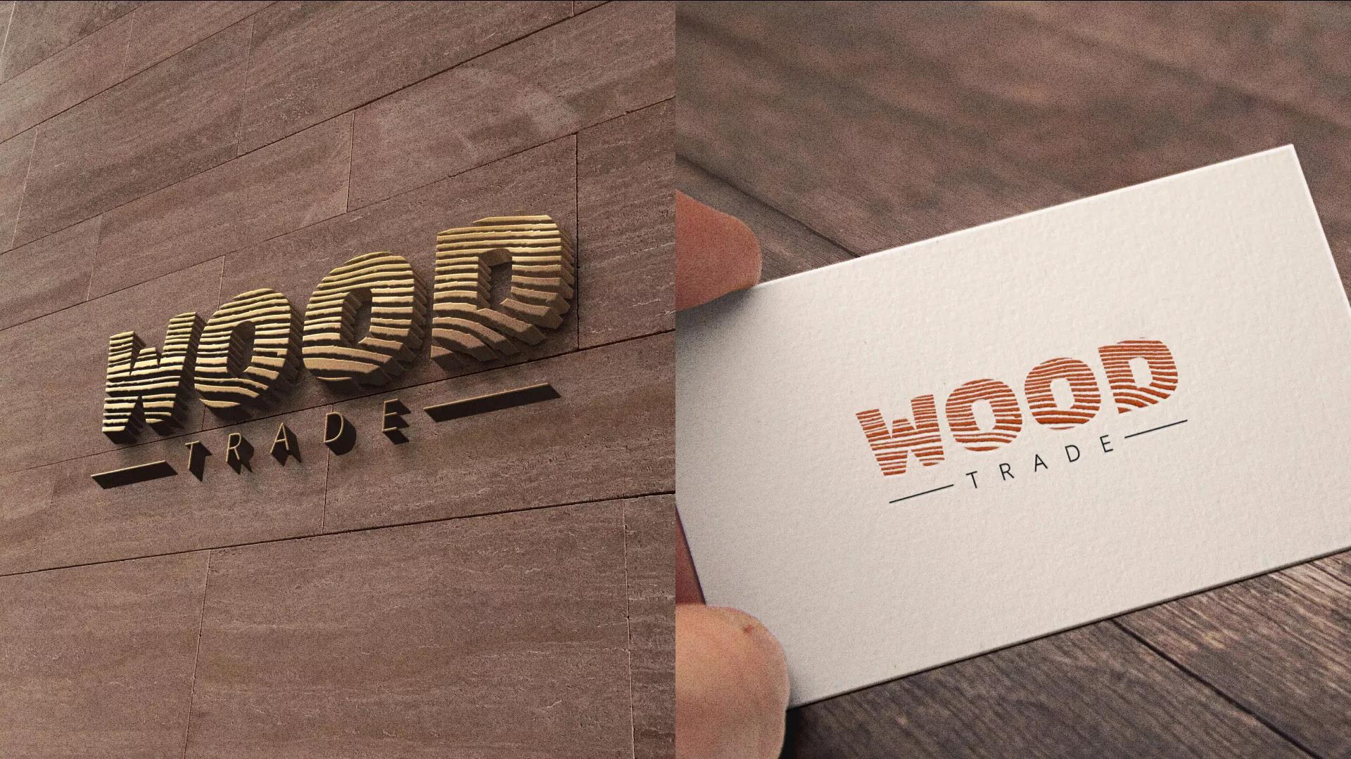 Разработка логотипа для компании «Wood Trade» в Люберцах