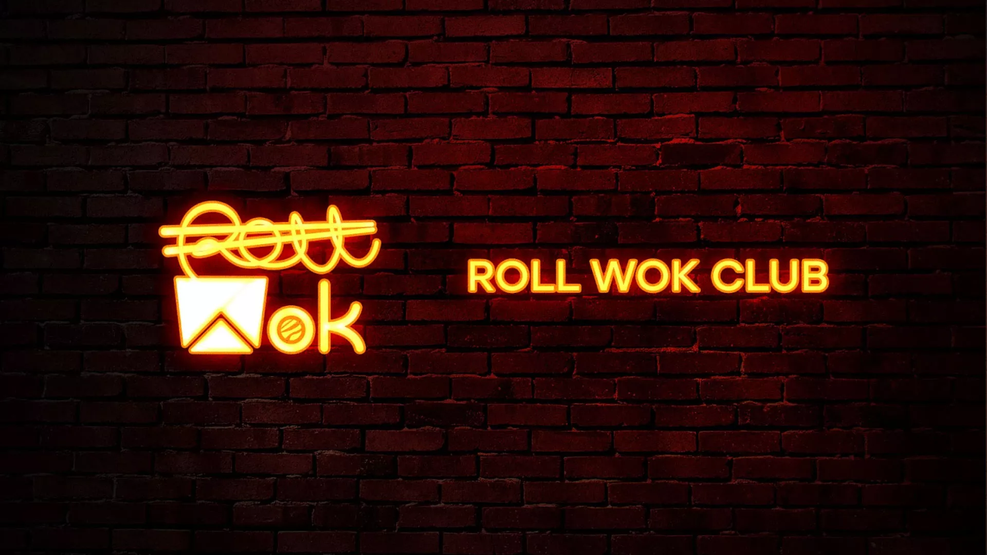 Разработка интерьерной вывески суши-бара «Roll Wok Club» в Люберцах