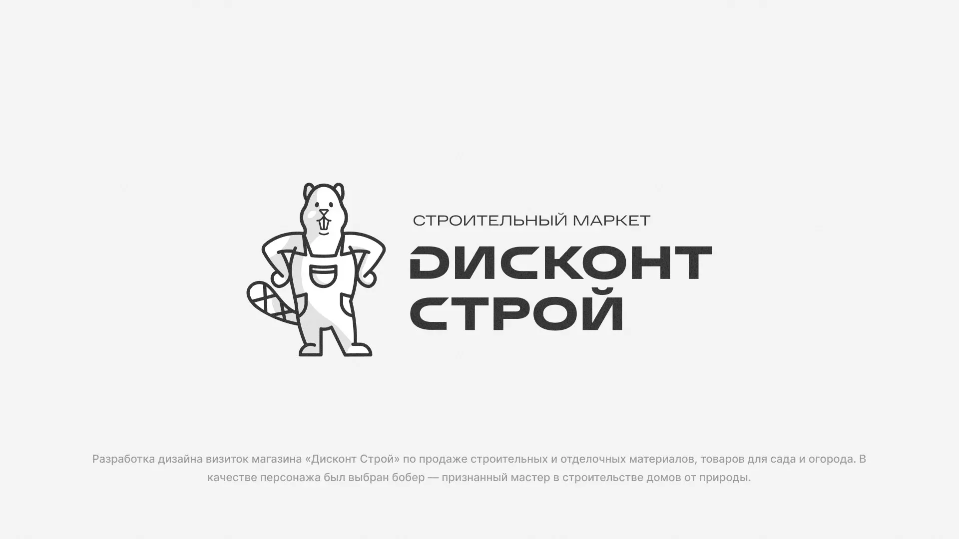 Разработка дизайна визиток магазина «Дисконт Строй» в Люберцах